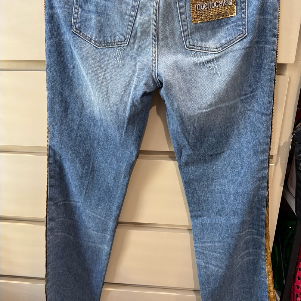 Roberto Cavalli Denim jeans with Gold Detailing - Picture 10 of 10